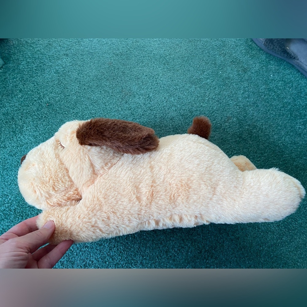 Plush Dog Calming Anxiety Relief Toy with Soft Light & Reusable Heat Pack. NEW